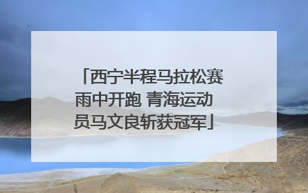 西宁半程马拉松赛雨中开跑 青海运动员马文良斩获冠军