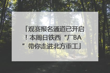 观赛报名通道已开启！本周日铁西“厂BA”带你走进北方重工