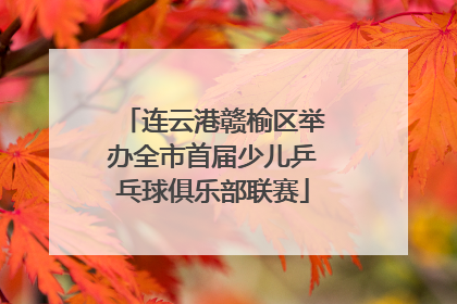 连云港赣榆区举办全市首届少儿乒乓球俱乐部联赛