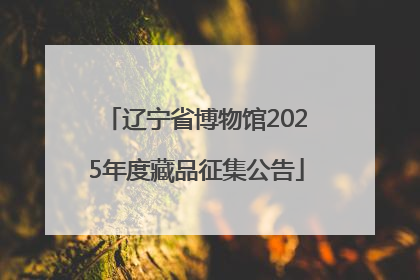 辽宁省博物馆2025年度藏品征集公告