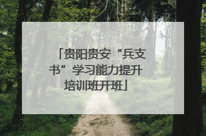 贵阳贵安“兵支书”学习能力提升培训班开班