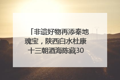 非遗好物再添秦地瑰宝，陕西白水杜康十三朝酒海陈藏30年别具一格