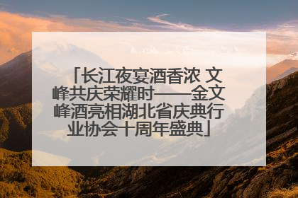 长江夜宴酒香浓 文峰共庆荣耀时——金文峰酒亮相湖北省庆典行业协会十周年盛典