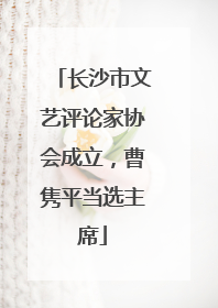 长沙市文艺评论家协会成立，曹隽平当选主席