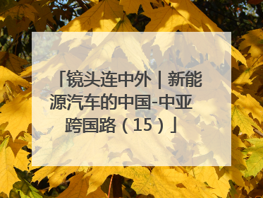 镜头连中外｜新能源汽车的中国-中亚跨国路（15）