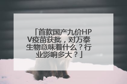首款国产九价HPV疫苗获批，对万泰生物意味着什么？行业影响多大？