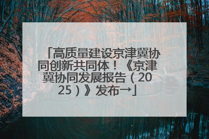 高质量建设京津冀协同创新共同体！《京津冀协同发展报告（2025）》发布→