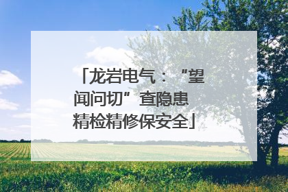龙岩电气：“望闻问切”查隐患 精检精修保安全