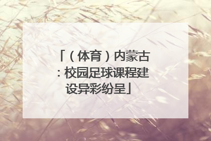 （体育）内蒙古：校园足球课程建设异彩纷呈
