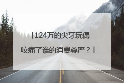 124万的尖牙玩偶 咬痛了谁的消费尊严？