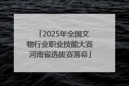 2025年全国文物行业职业技能大赛河南省选拔赛落幕