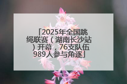 2025年全国跳绳联赛（湖南长沙站）开幕，76支队伍989人参与角逐