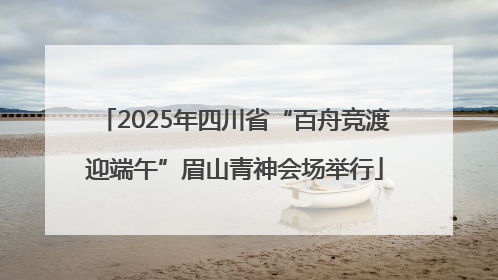 2025年四川省“百舟竞渡迎端午”眉山青神会场举行
