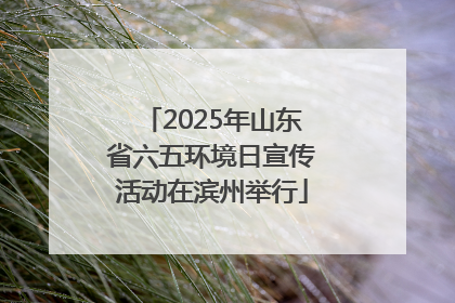 2025年山东省六五环境日宣传活动在滨州举行