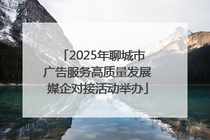 2025年聊城市广告服务高质量发展媒企对接活动举办