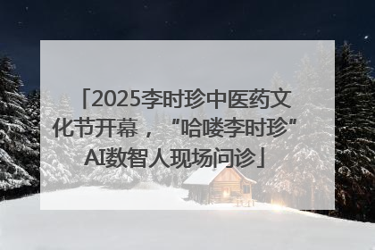 2025李时珍中医药文化节开幕，“哈喽李时珍”AI数智人现场问诊