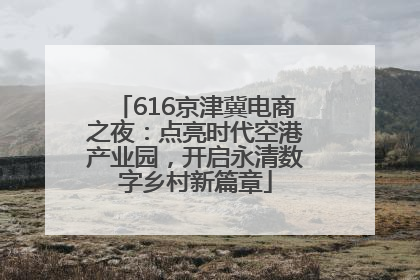 616京津冀电商之夜：点亮时代空港产业园，开启永清数字乡村新篇章