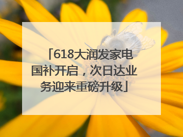 618大润发家电国补开启，次日达业务迎来重磅升级