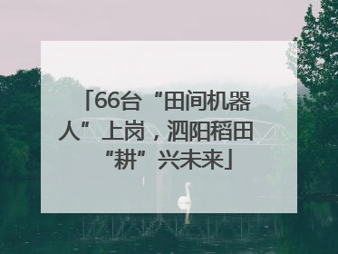 66台“田间机器人”上岗，泗阳稻田“耕”兴未来