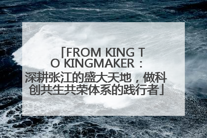 FROM KING TO KINGMAKER：深耕张江的盛大天地，做科创共生共荣体系的践行者